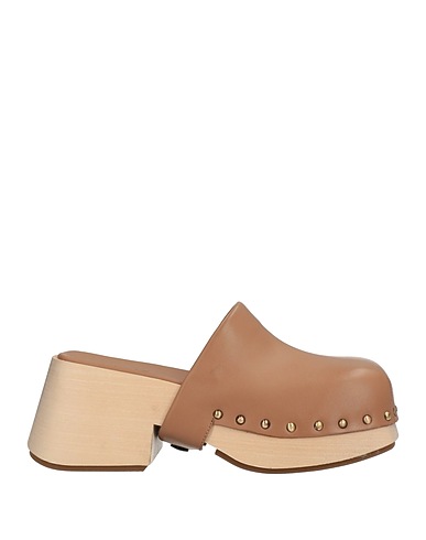 MARSÈLL Mules and clogs Light brown Calfskin, Wood