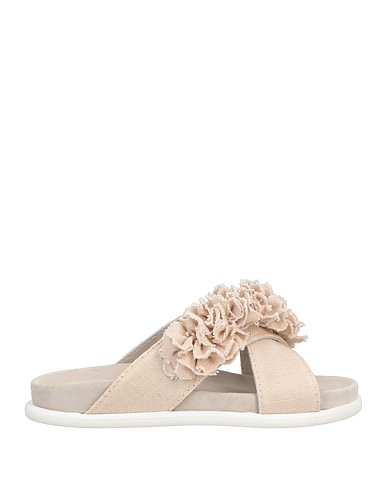 INUIKII Sandals Beige Textile fibres