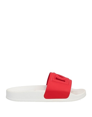 DOLCE&GABBANA サンダル レッド 牛革（カーフ） 100%