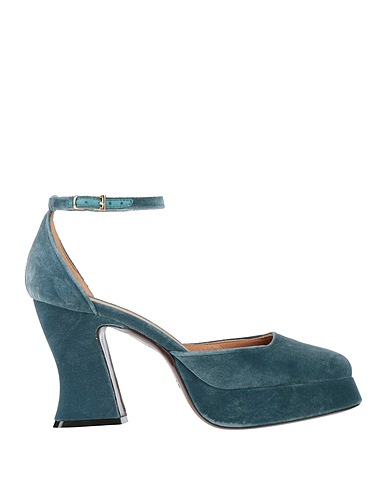 ROBERTO FESTA Pumps Taubenblau Gewebefasern