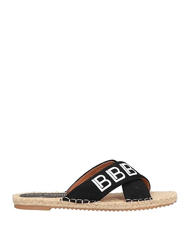 LAURA BIAGIOTTI Espadrilles Schwarz Gewebefasern