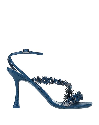 BY FAR Sandals Blue Soft Leather