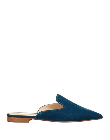 DOUUOD Mules and clogs Blue Textile fibers