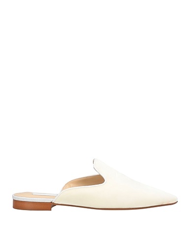 DOUUOD Mules and clogs White Textile fibres