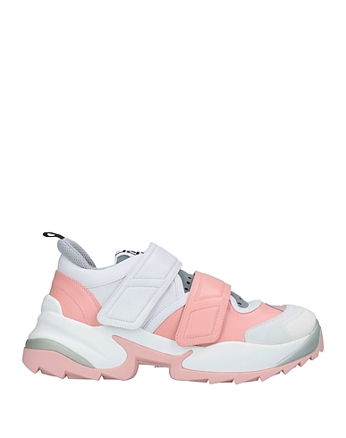 SERGIO ROSSI Sneakers Pink Soft Leather, Textile fibers