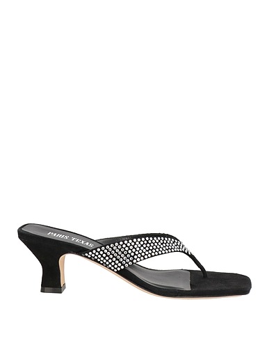 PARIS TEXAS Flip flops Black Leather