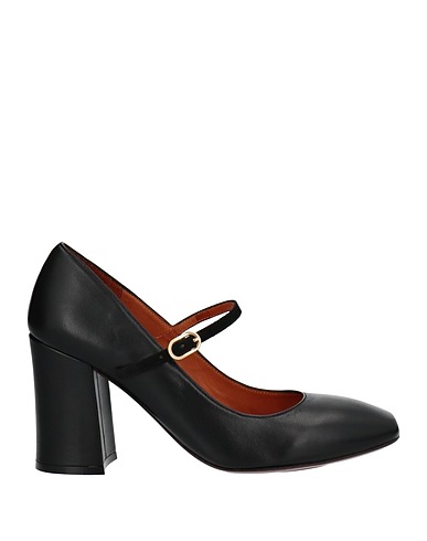 CHIE MIHARA Court Black Soft Leather
