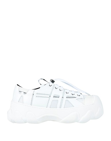 GCDS Sneakers White 60% Polyester, 40% Bovine leather