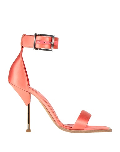 MCQUEEN Sandals Salmon pink Textile fibres