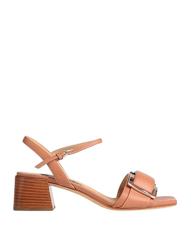 SERGIO ROSSI Sandals Brown Soft Leather