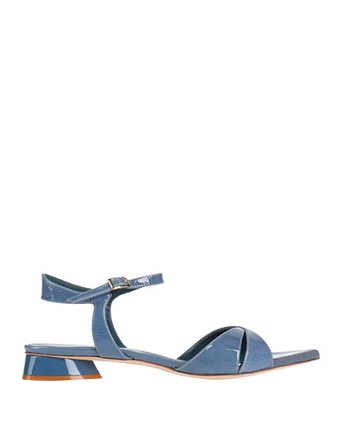 BRUGLIA Sandals Slate blue Soft Leather