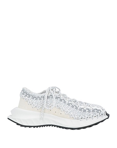 VALENTINO GARAVANI Sneakers White Leather, Textile fibers