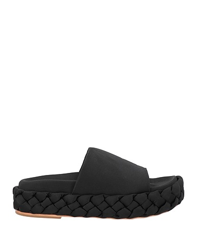 PALOMA BARCELÓ Sandals Black Textile fibers
