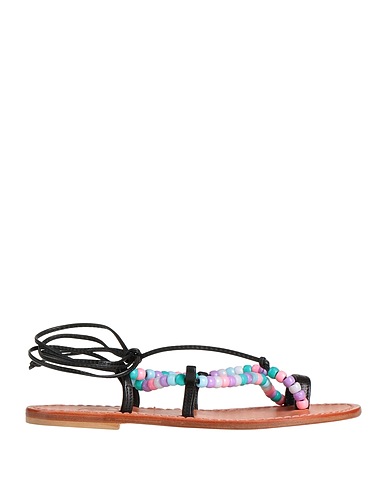 LISA C Flip flops Black Soft Leather