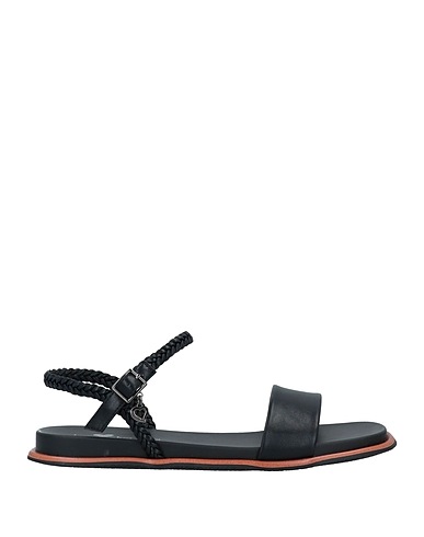 TUA BY BRACCIALINI Sandals Black Textile fibers