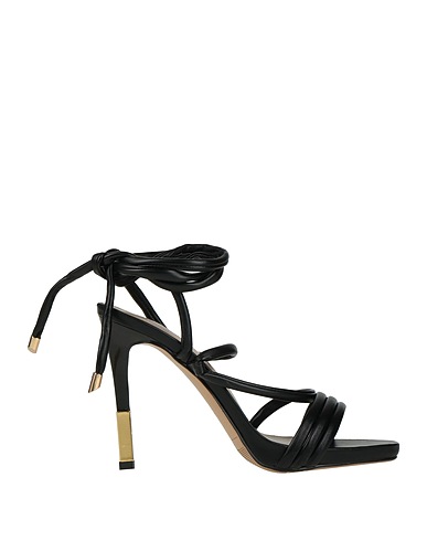 TUA BY BRACCIALINI Sandals Black Textile fibres