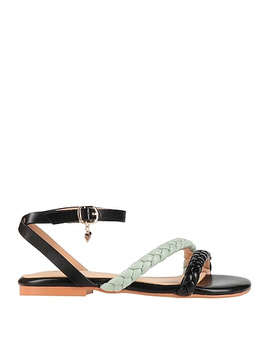 TUA BY BRACCIALINI Sandalen Säuregrün Gewebefasern