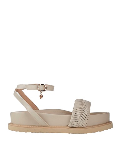 TUA BY BRACCIALINI Sandals Beige Textile fibres