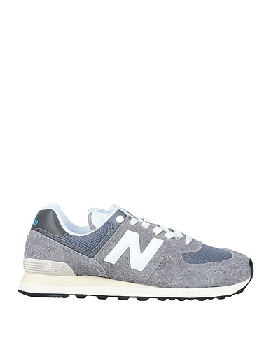NEW BALANCE Sneakers Grey Soft Leather, Synthetic fibers