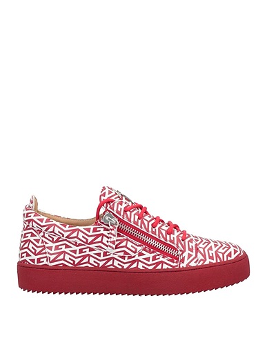 GIUSEPPE ZANOTTI Sneakers Red Calfskin