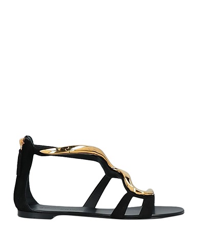 GIUSEPPE ZANOTTI Sandals Black Leather