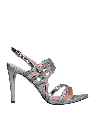 POLLINI Sandals Grey Soft Leather