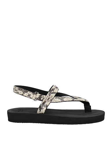 GIUSEPPE ZANOTTI Flip flops Ivory Leather