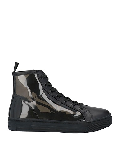 GIANVITO ROSSI Sneakers Nero Pelle di vitello, Altre Fibre