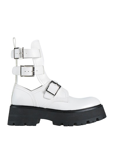 MCQUEEN Ankle boot White Soft Leather