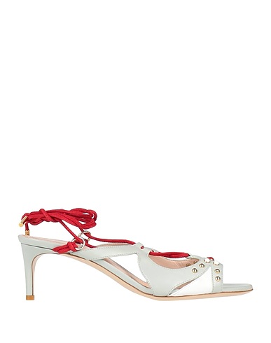 POLLINI Sandalen Hellgrau Leder