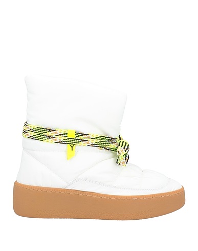 GYUNIA Ankle boot White Textile fibres