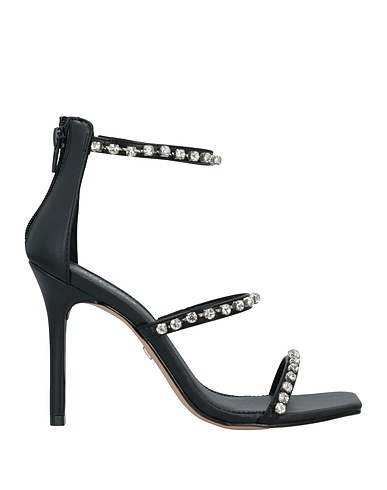 AREZZO Sandals Black Other Fibres