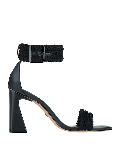 AREZZO Sandals Black Textile fibres