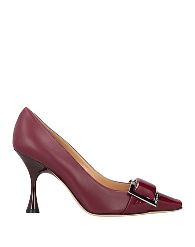 SERGIO ROSSI Court Burgundy Leather