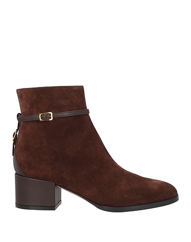 SERGIO ROSSI Ankle boot Brown Soft Leather