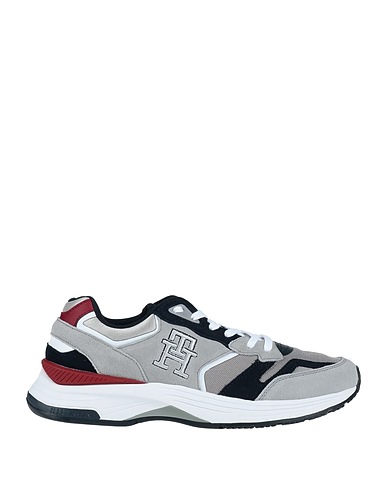 TOMMY HILFIGER Sneakers Grigio Pelle, Poliestere