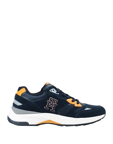 TOMMY HILFIGER Sneakers Blu notte Pelle, Poliestere