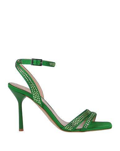 LIU •JO Sandals Green Textile fibers