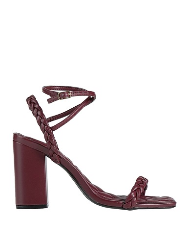 AREZZO Sandals Plum Textile fibres