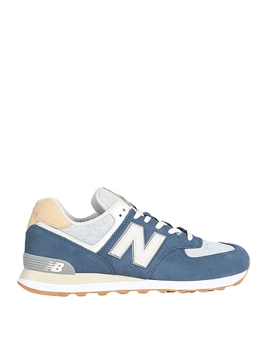NEW BALANCE Sneakers 574
 Pastel blue Textile fibres, Leather