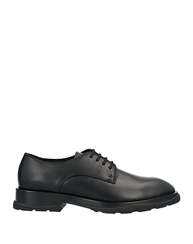 MCQUEEN Laced shoes Black Calfskin