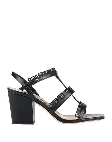 SERGIO ROSSI Sandals Black Leather