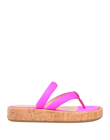 SI ROSSI by SERGIO ROSSI Mule e zoccoli Fucsia Fibre tessili