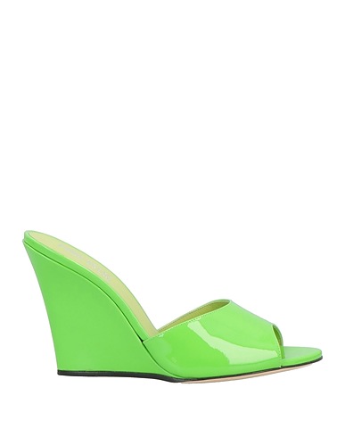 PARIS TEXAS Sandals Green Soft Leather