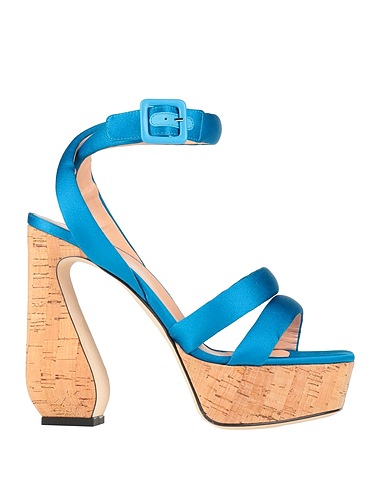 SI ROSSI by SERGIO ROSSI Sandals Azure Textile fibres