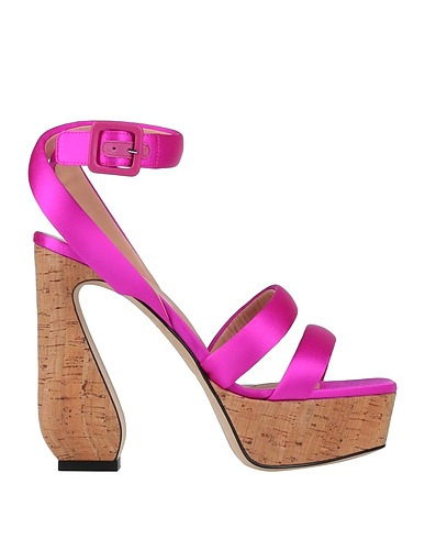 SI ROSSI by SERGIO ROSSI Sandals Garnet Textile fibers