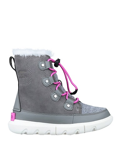 SOREL Doposci YOUTH SOREL EXPLORER LAC
 Grigio Pelle, Fibre tessili