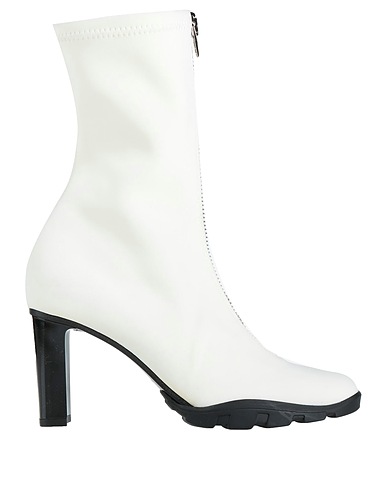 MCQUEEN Ankle boot White Textile fibres