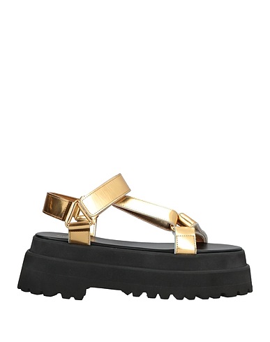JUNYA WATANABE Sandals Gold Soft Leather