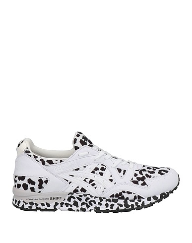 COMME des GARÇONS SHIRT x ASICS Sneakers Weiß Leder, Gewebefasern